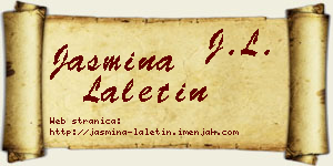 Jasmina Laletin vizit kartica